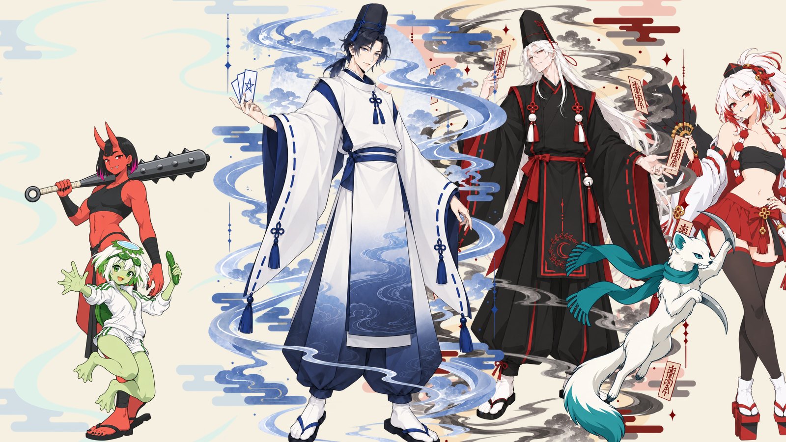 鬼・雪女・天狗・河童